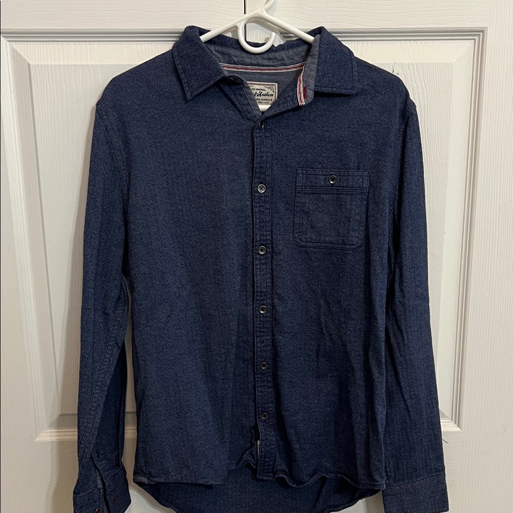 Dry Goods Navy Casual Button-Down Shirt